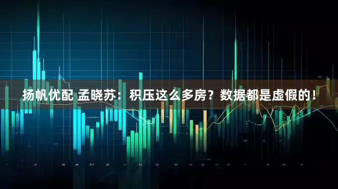 扬帆优配 孟晓苏：积压这么多房？数据都是虚假的！